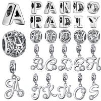 925 sterling silver beads alphabet letter fit original pandora charms mybeboa bracelets women diy jewelry gift