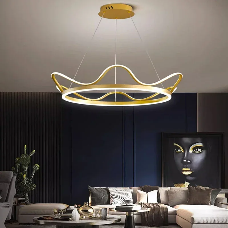 

Art Modern Home Decoration Led Pendant Light Lamps Living Room Chandelier for Dining Hanging Indoor Lighting Kitchen Accessories