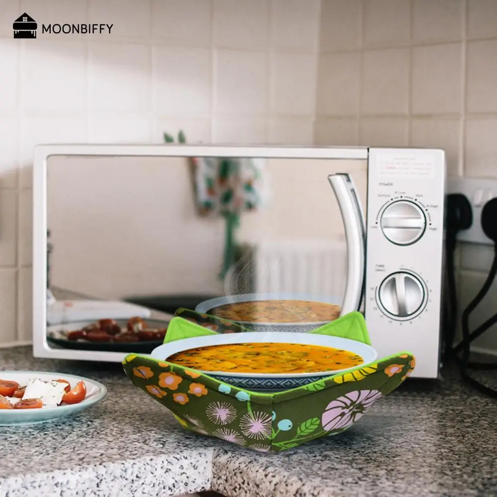 

Safe Heat Insulation Cotton Microondas Bowl Potholder Microwave Bowl Holder Bowl Cozy Holder Kitchen Accessories Forno Eletrico