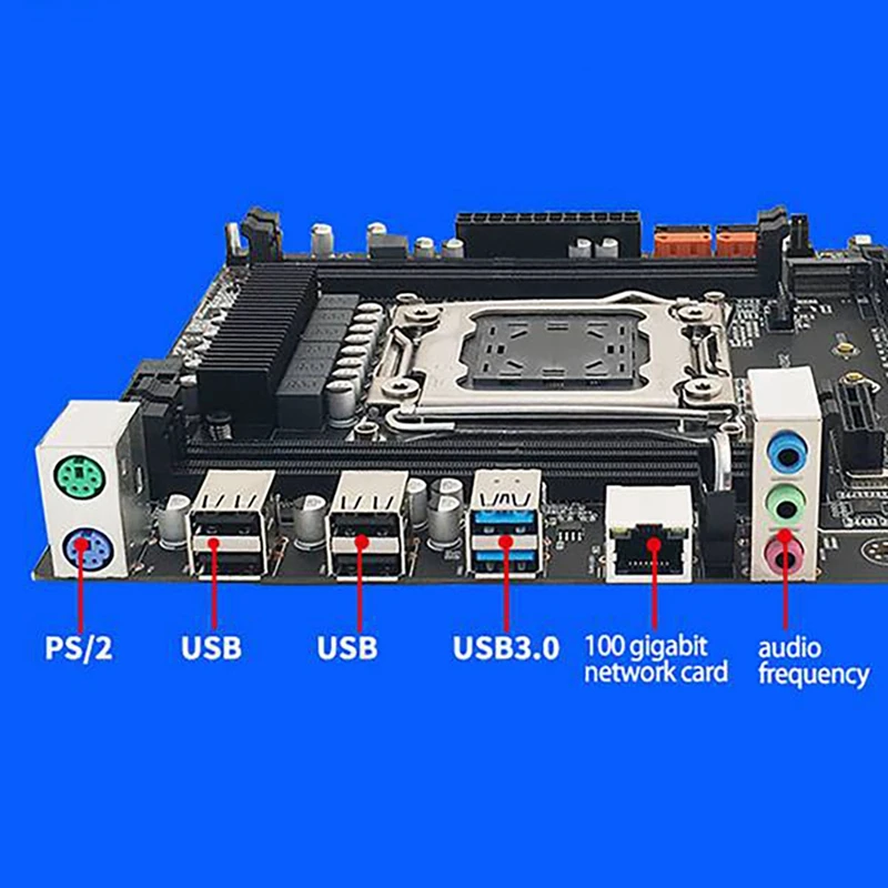 Набор материнской платы X99 с ЦПУ E5 2650 фонарь 4XDDR4 REG ECC память USB3.0 M.2 NVME SATA3.0 для ЦП Xeon