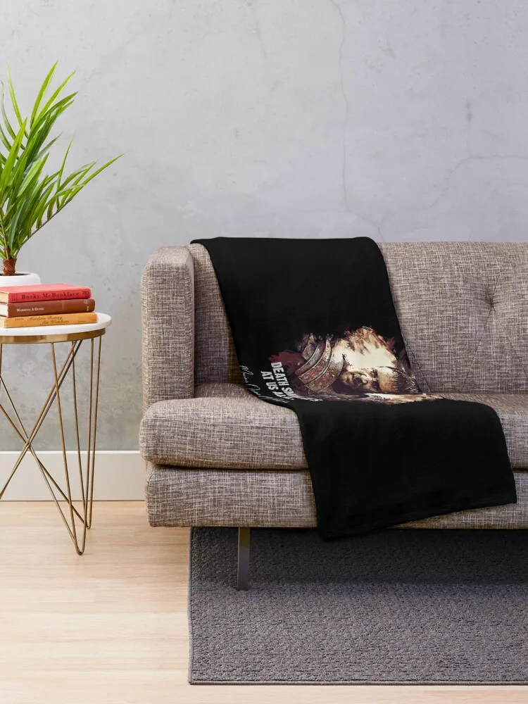 Одеяло из шерсти для пикника улыбки при смерти | Дом и сад