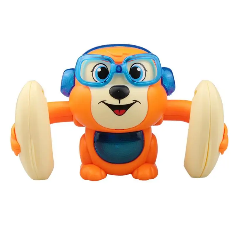 

Electric Rolling Monkey Electric Tipping Toy 360 Degree Flip Voice Control Tipping Monkey Cute Animal Toy Electric Flipping