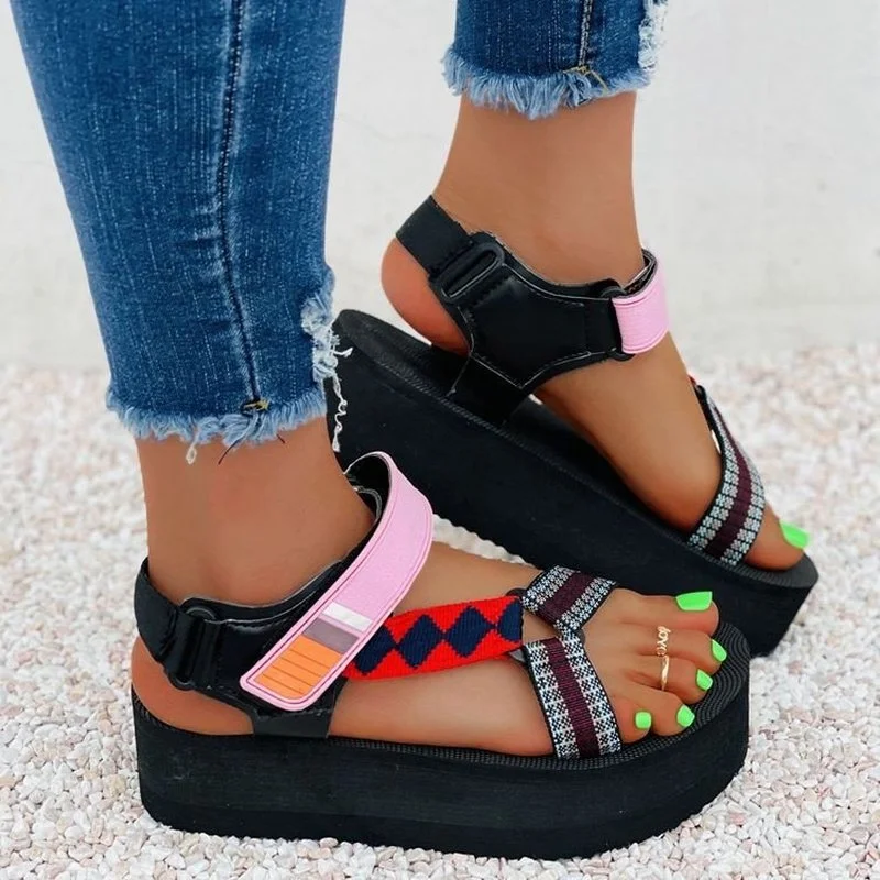 

Summer Sandals Women Wedges Heel Casual Designer Shoes Footwear Buckle Strap Open Toe Platform Sandel Platform Women Shoes 2022