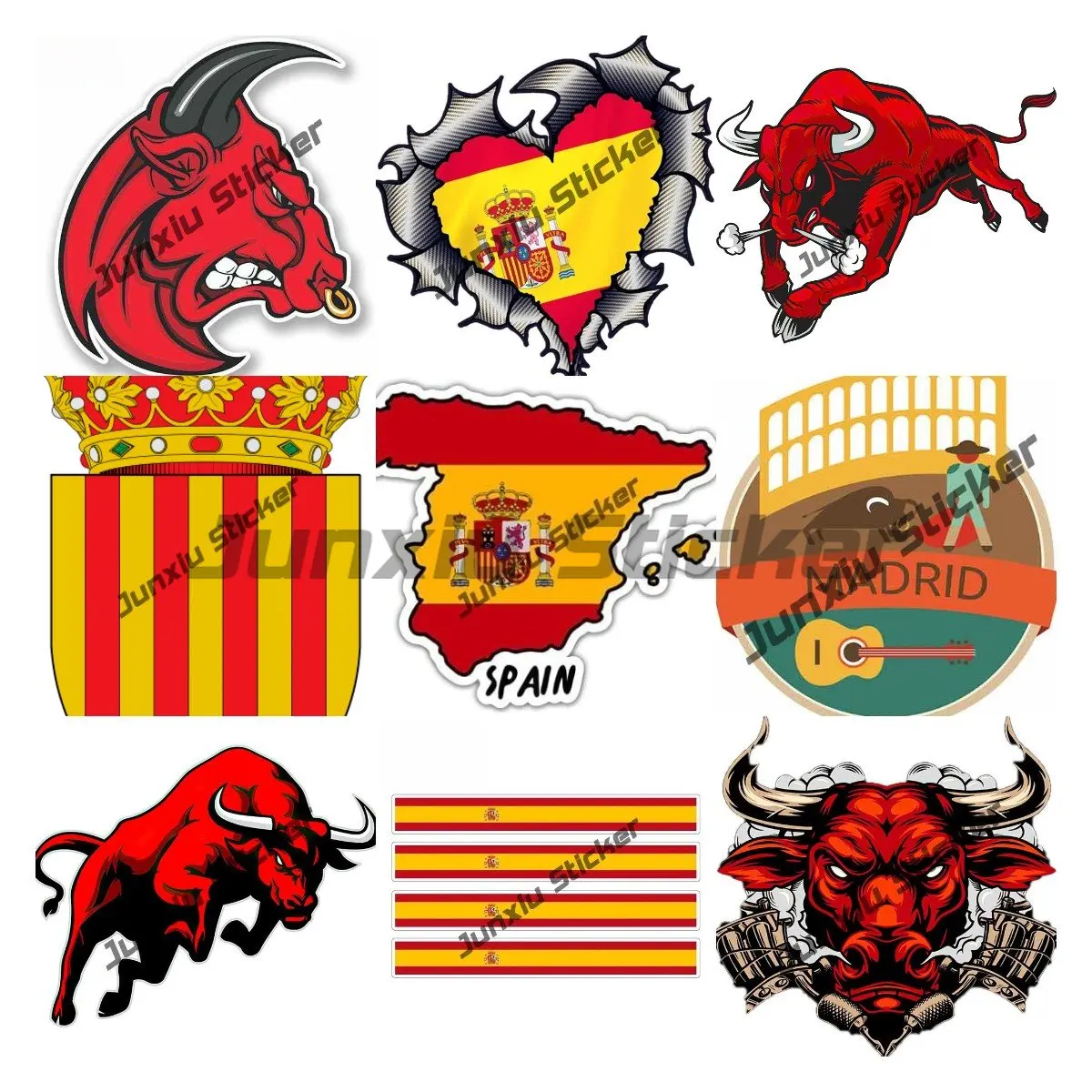 Наклейки для автомобилей, внедорожников, кемперов, испанского флага