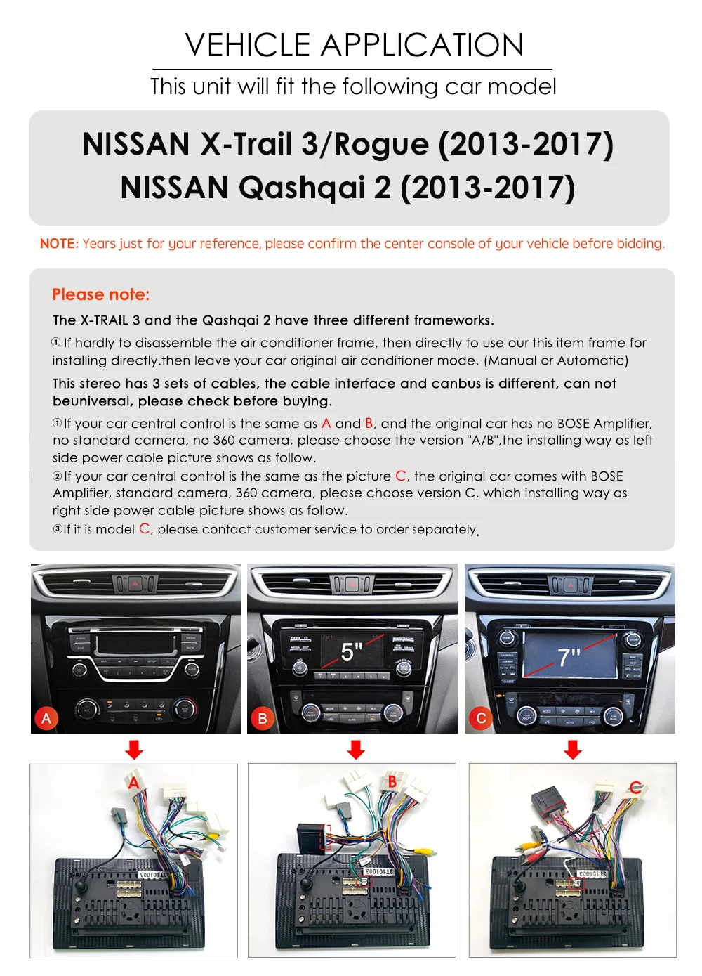 Автомобильный стерео Мультимедийный видеоплеер на Android для Nissan X-Trail T32 Qashqai Rogue