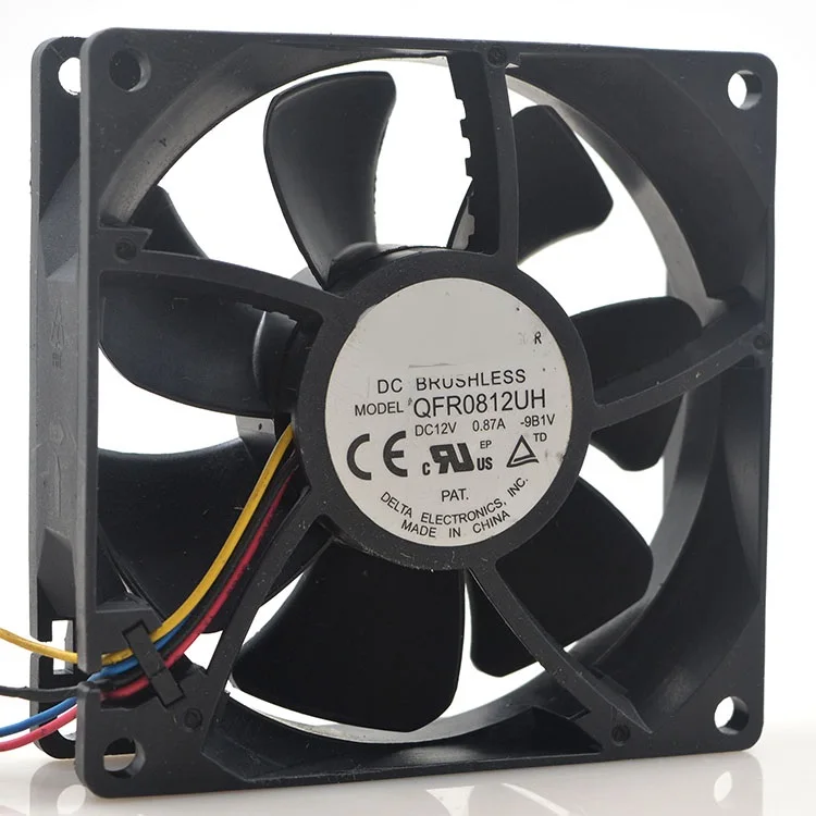 

Новый оригинальный QFR0812UH 8CM 12V 0.87A 8025 PWM интеллектуальный контроль температуры двойной шариковый вентилятор охлаждения