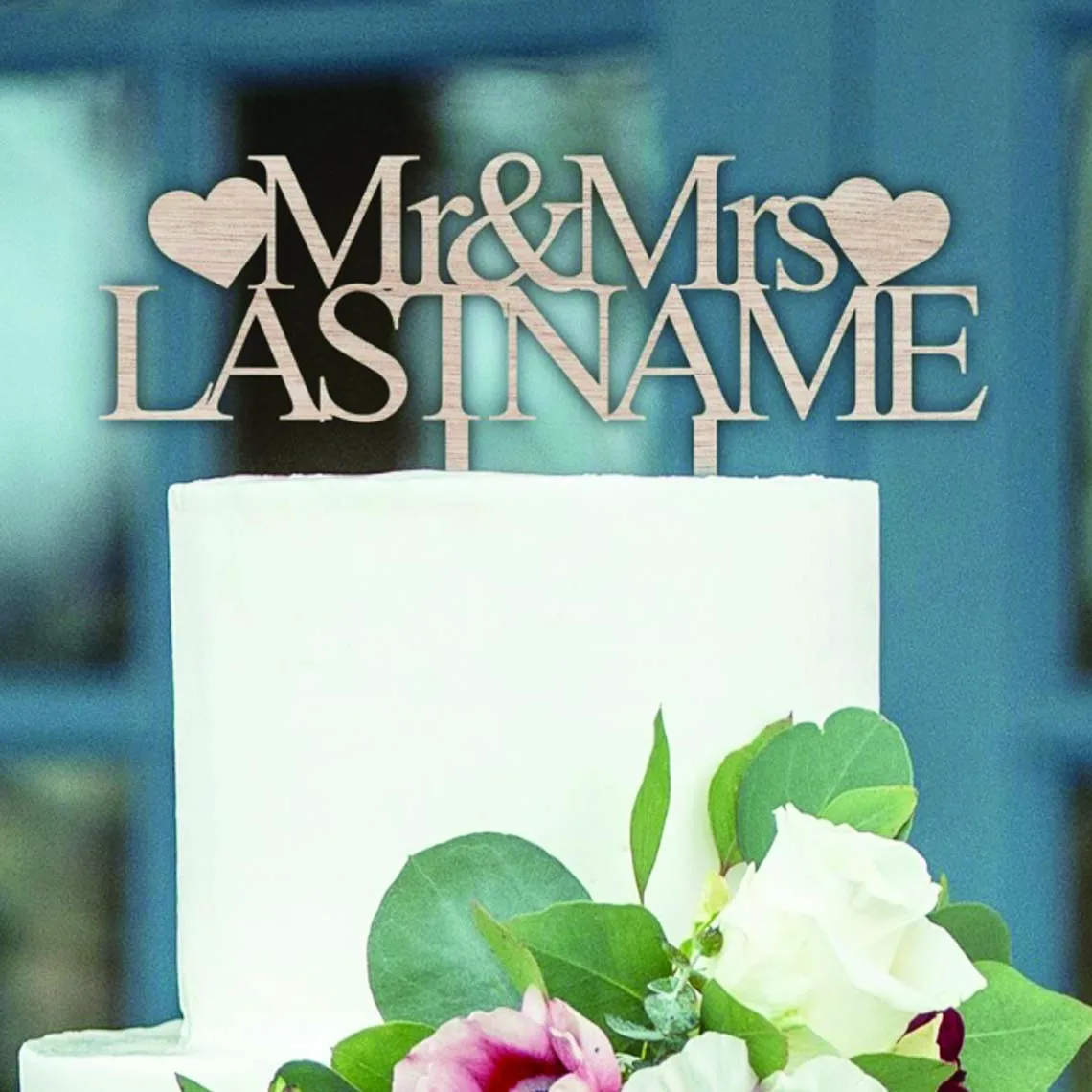 

PERSONALISED WEDDING CAKE TOPPER, WOODEN MR & MRS CAKE TOPPER，PERSONALISED FLORAL BIRTHDAY WOODEN CAKE TOPPER，ANNIVERSARY GIFT.