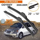 Автомобильный стеклоочиститель для Honda ODYSSEY 2005-2009 лобовое стекло резиновый силиконовый запасной передний стеклоочиститель 28 