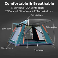 3 size throw tent outdoor automatic tents double layer waterproof camping hiking tent 4 season outdoor large family tents