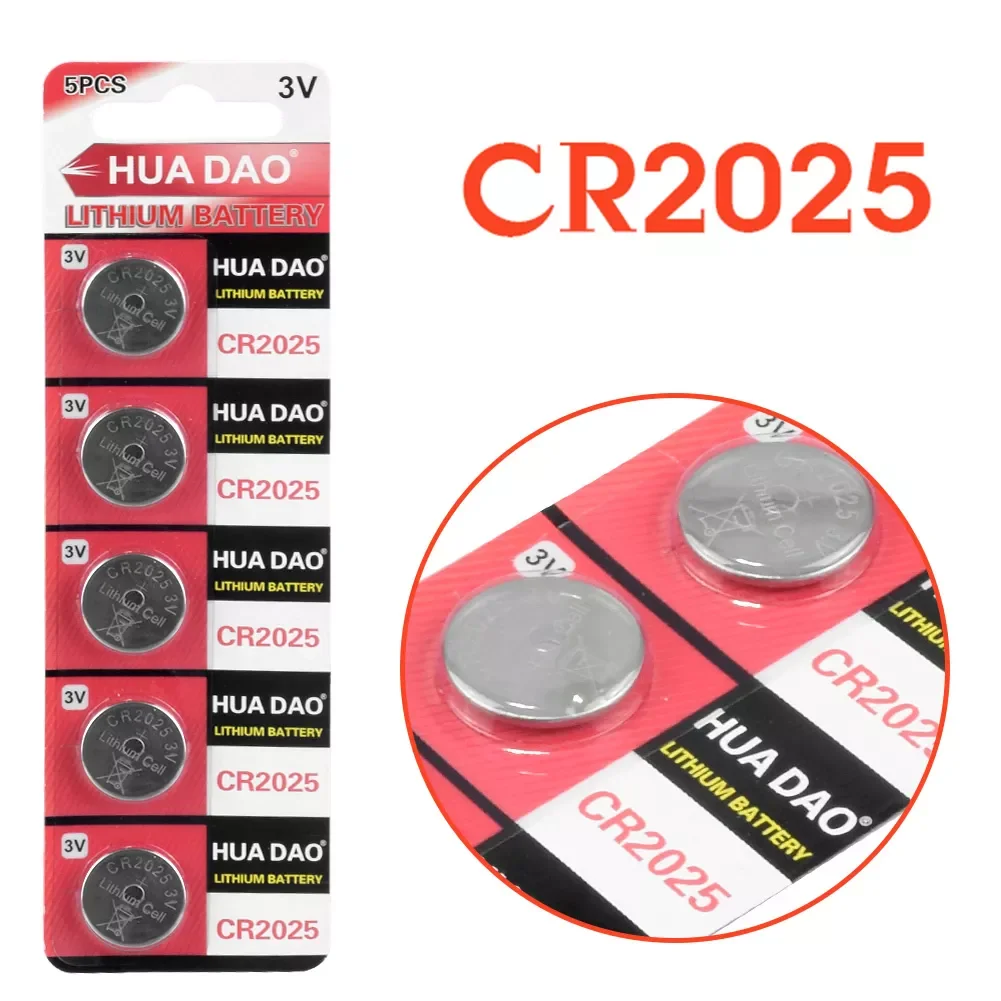 

YCDC 5 шт./упак. 3V CR2025 кнопочные батареи 2025 DL2025 BR2025 KCR2025 Cell монетная литиевая батарея для часов электронная игрушка пульт