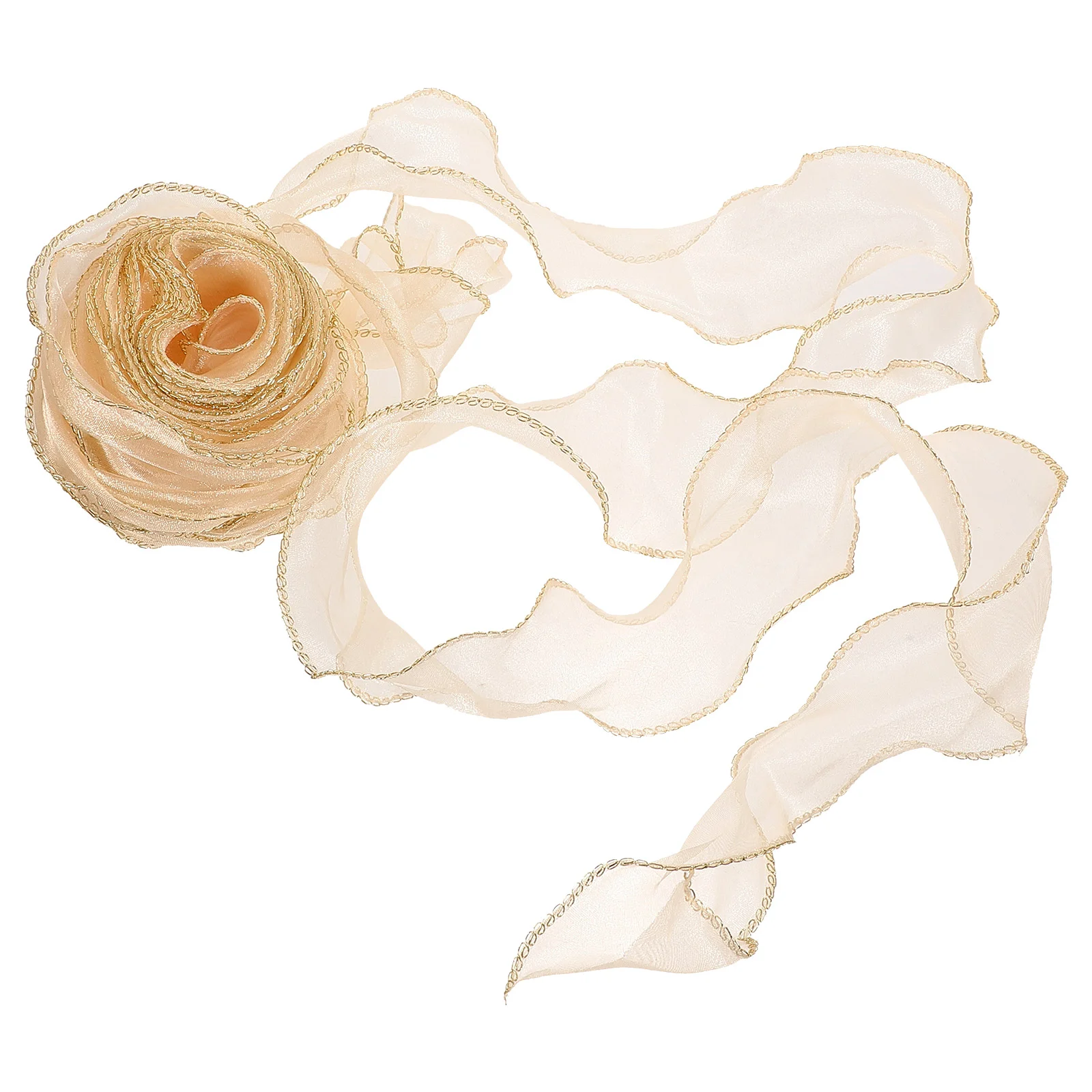 

1 Roll of Flower Wrapping Ribbon Elegant Style Ribbon Decor Wide Wave Ribbon DIY Packaging Ribbon