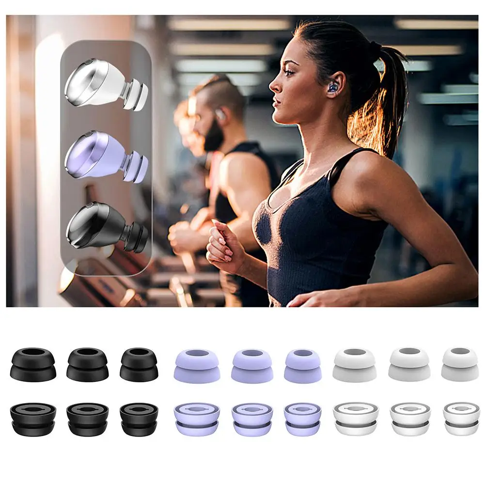 

For Samsung Galaxy Buds Pro Eartip Anti-slip Anti-lost Comfortable Ear Caps Noise Reduction Double Flange Earplugs Newest