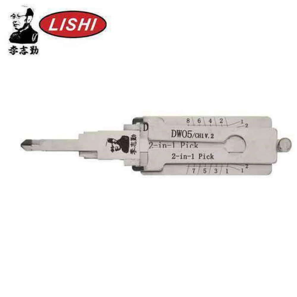 Оригинальный LISHI - CH1 DW04 DW05 GM  2-рельсовый  2-в-1 отмычка и декодер (art.: 3920d810221be) - 3920d810221be