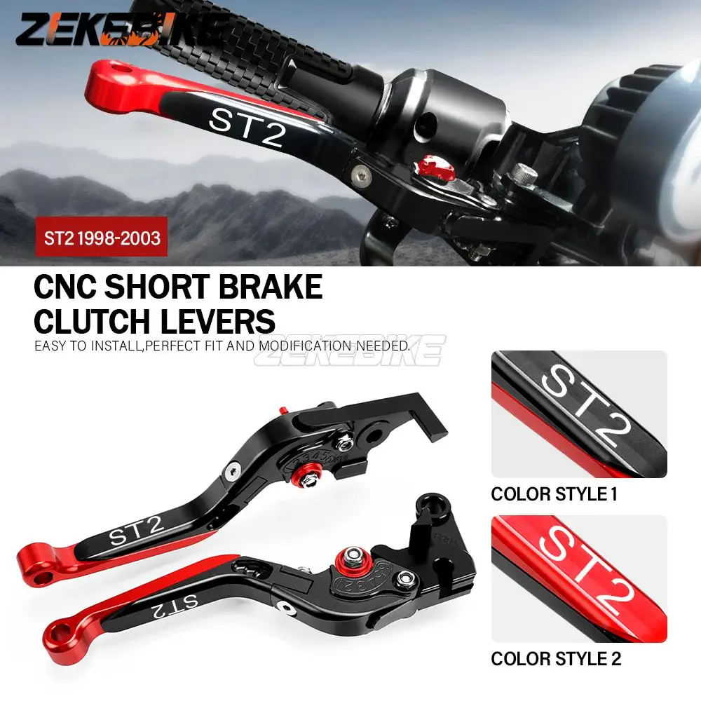 

FOR DUCATI ST2 1998 1999 2000 2001 2002 2003 Motorcycle Hand Brake Clutch Adjustable Levers Handle Folding Extendable Lever grip