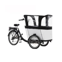 electric pedal 3 wheels street mobile food cart coffee cargo bike bicycle tricycle for kids children