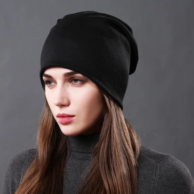 

CNTAN New Autumn Winter Beanie Cotton at For Women Fasion Men ip op Caps Casual Female Knitted Skullies Bonnets Warm ats