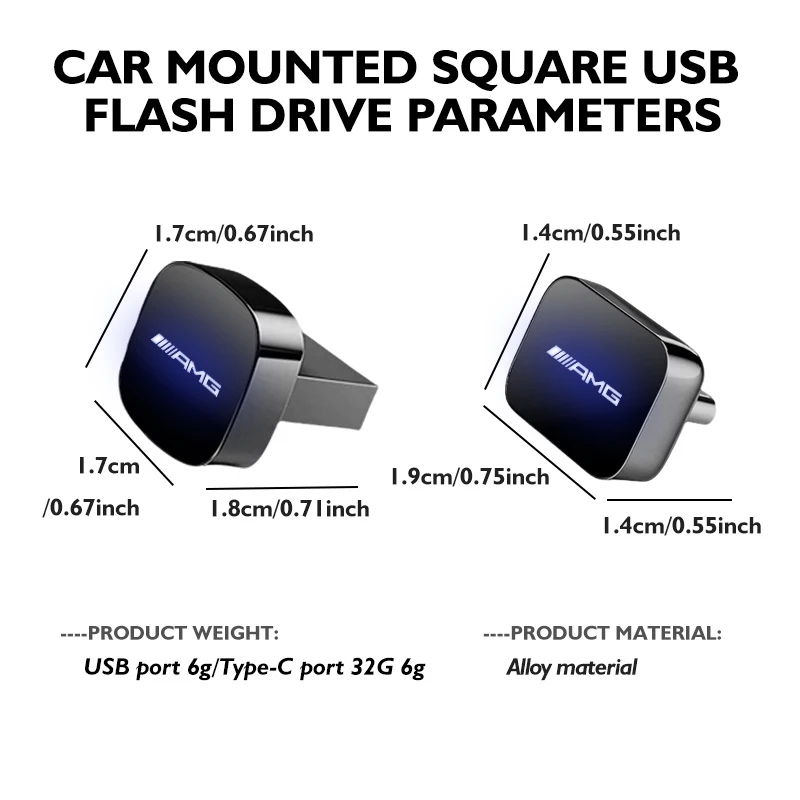 Высокоскоростная флешка USB Type-C для автомобиля, удобный бизнес-подарок для Mercedes-Benz AMG A, B, C, E, S, G-класса (art.: 3920d4e574e74) - 3920d4e574e74