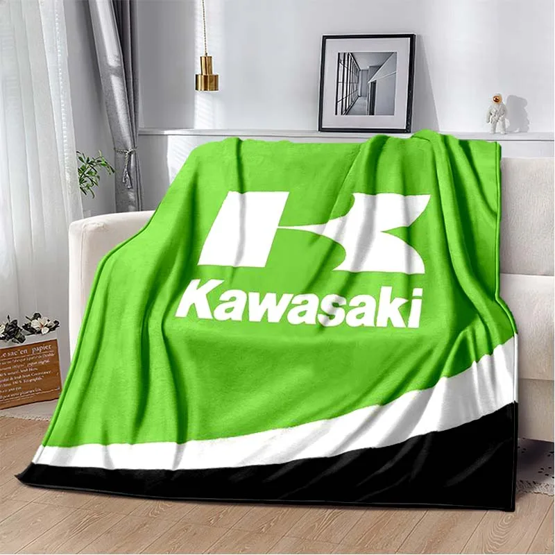 

K-Kawasaki Motorcycle Throws Blanket Home Living Room Sofa Blanket Bedroom Fashion Bed Sheet Thin Sleeping Blanket Birthday Gift