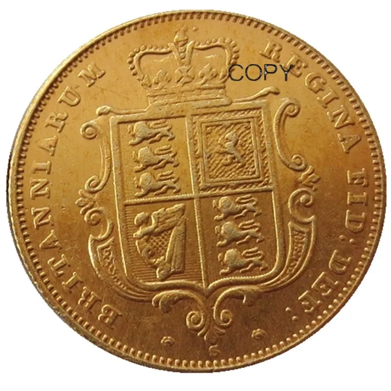 

Позолоченная копия монеты Королевы Виктории YYBCB 1840-1859 года