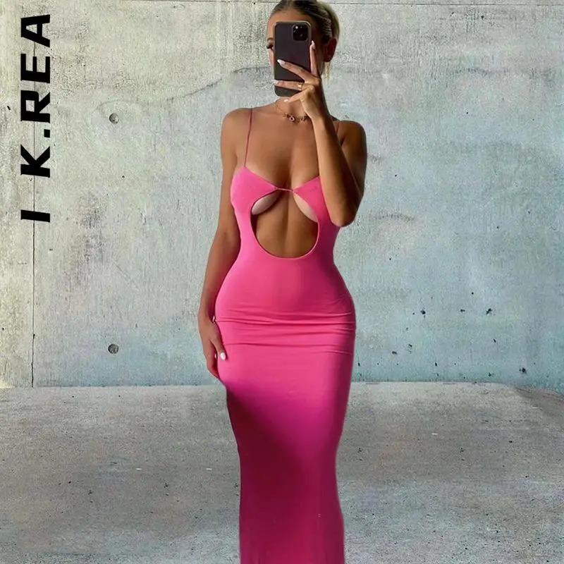 

Платье женское длинное Облегающее, базовое элегантное мягкое, I K.Rea