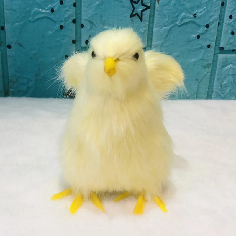

Realistic Chick Decoration Cute Easter Chick Figurine Simulation Chick Easter DIY Miniature Chicken Garden Ornament Home Decor