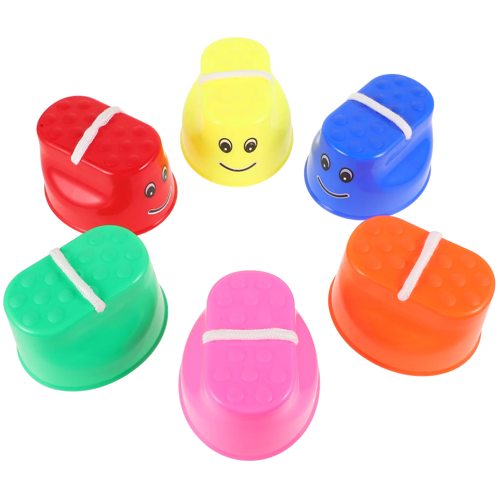 6 шт. утолщенные ходунки детские игрушки ведро Детские тиловые пластиковые для