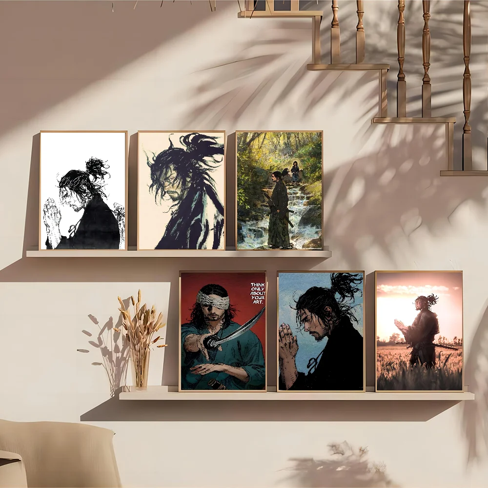 Винтажные Постеры Manga Miyamoto Musashi Vagabond Классический HD Качественный Настенный