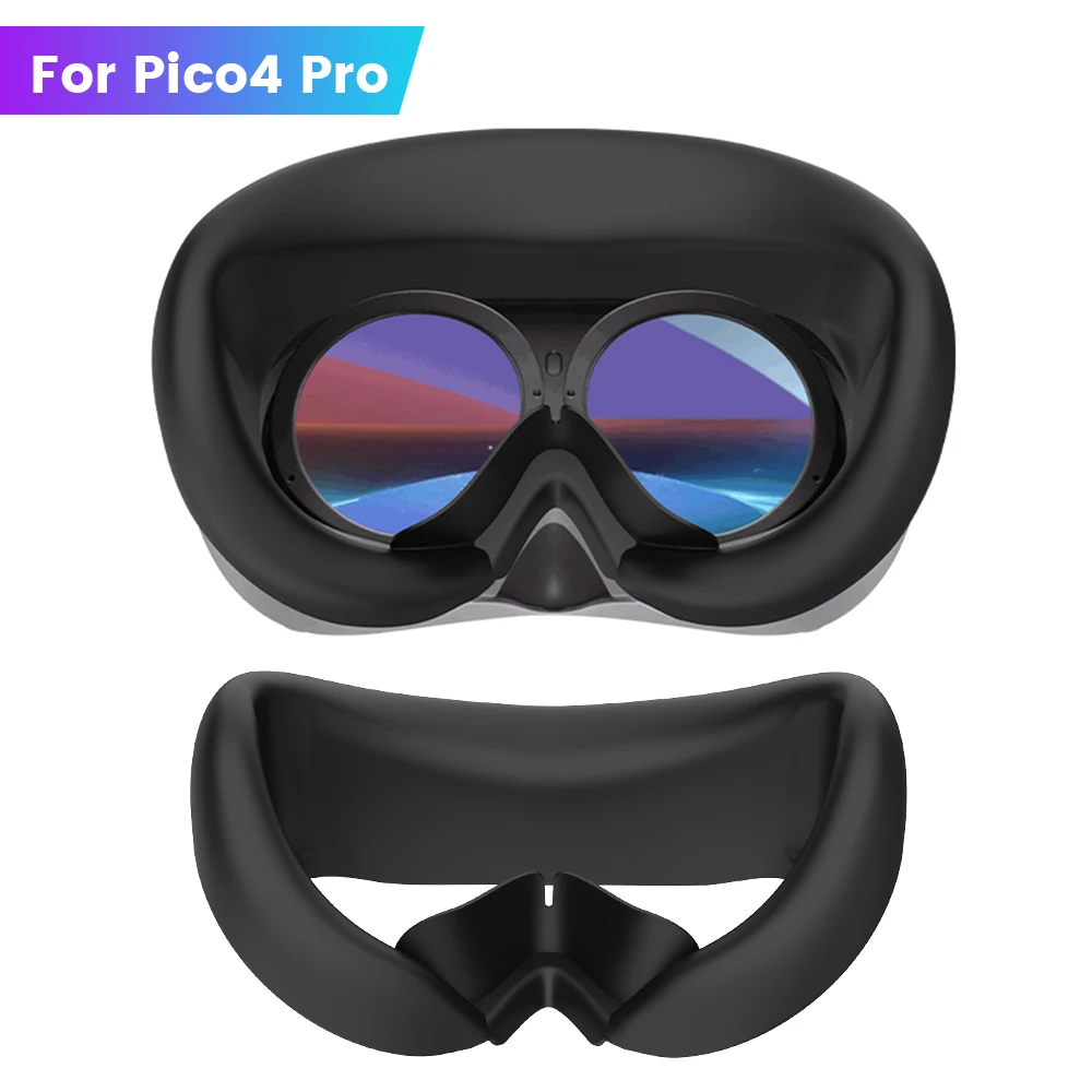 

VR Replacement Silicone Interface Cover Protective Mat Eye Pad Cushion Face Cover For Pico Neo 4 VR Accessories New