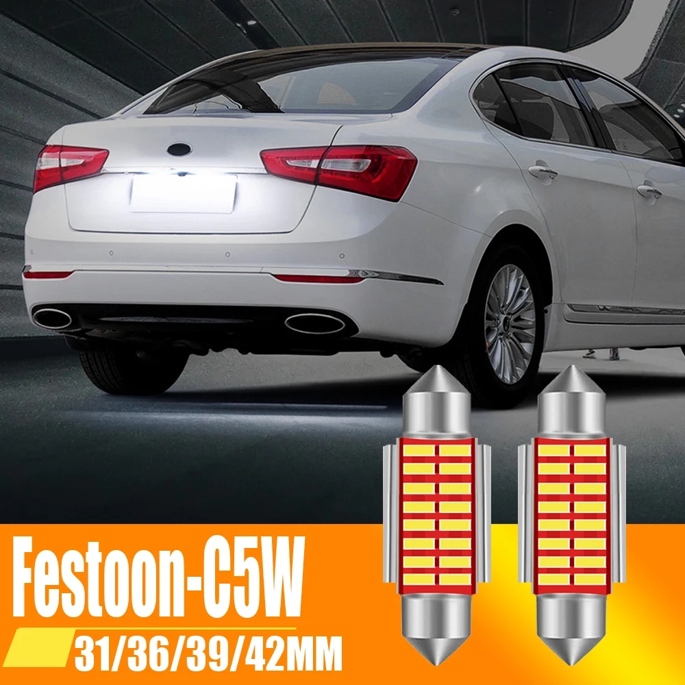 

Светодиодные лампы C10W C5W, 2 шт., 31 мм, 36 мм, 39 мм, 41/42 мм, 12 В
