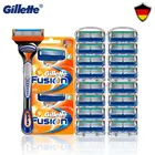 Оригинальные бритвенные лезвия Fusion 5 Gillette, Мужская бритва, бритва со сменными лезвиями для мужчин, кассеты для бритья, новинка, Лидер продаж