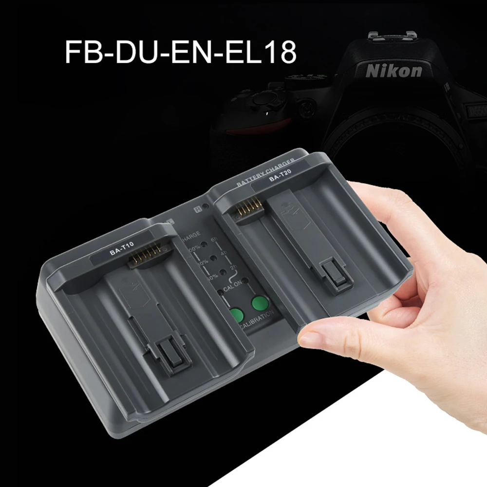 Dual Battery Charger for Nikon EN-EL18, EN-EL18a, EN-EL18b,EN-EL18D EN-EL18c, MH-26, MH-26aAK, MH-33