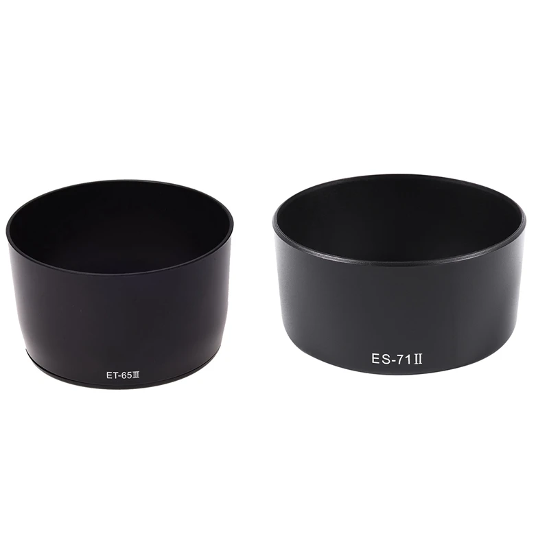 

2X Dedicated Bayonet Lens Hood, For Canon EOS EF 50Mm F/1.4 USM Lens (Replaces ES-71II) & For EF 85 (For Canon ET-65III)