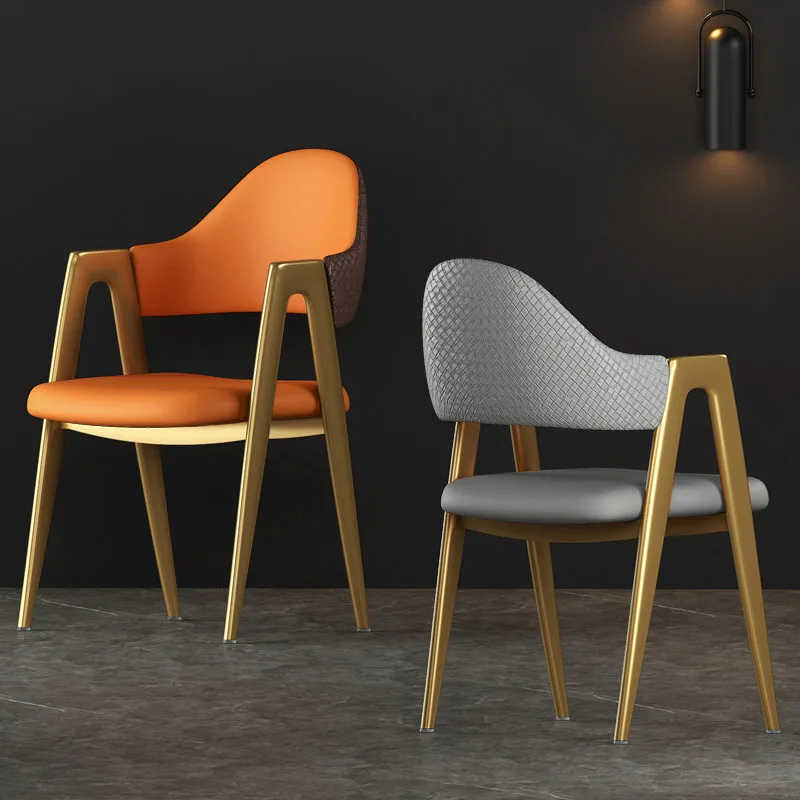 

Dinner Luxury Nordic Dining Chairs Office Gamer Gold Modern Lounge Dining Chairs Makeup Bar Relax Sillas Hotel Furniture