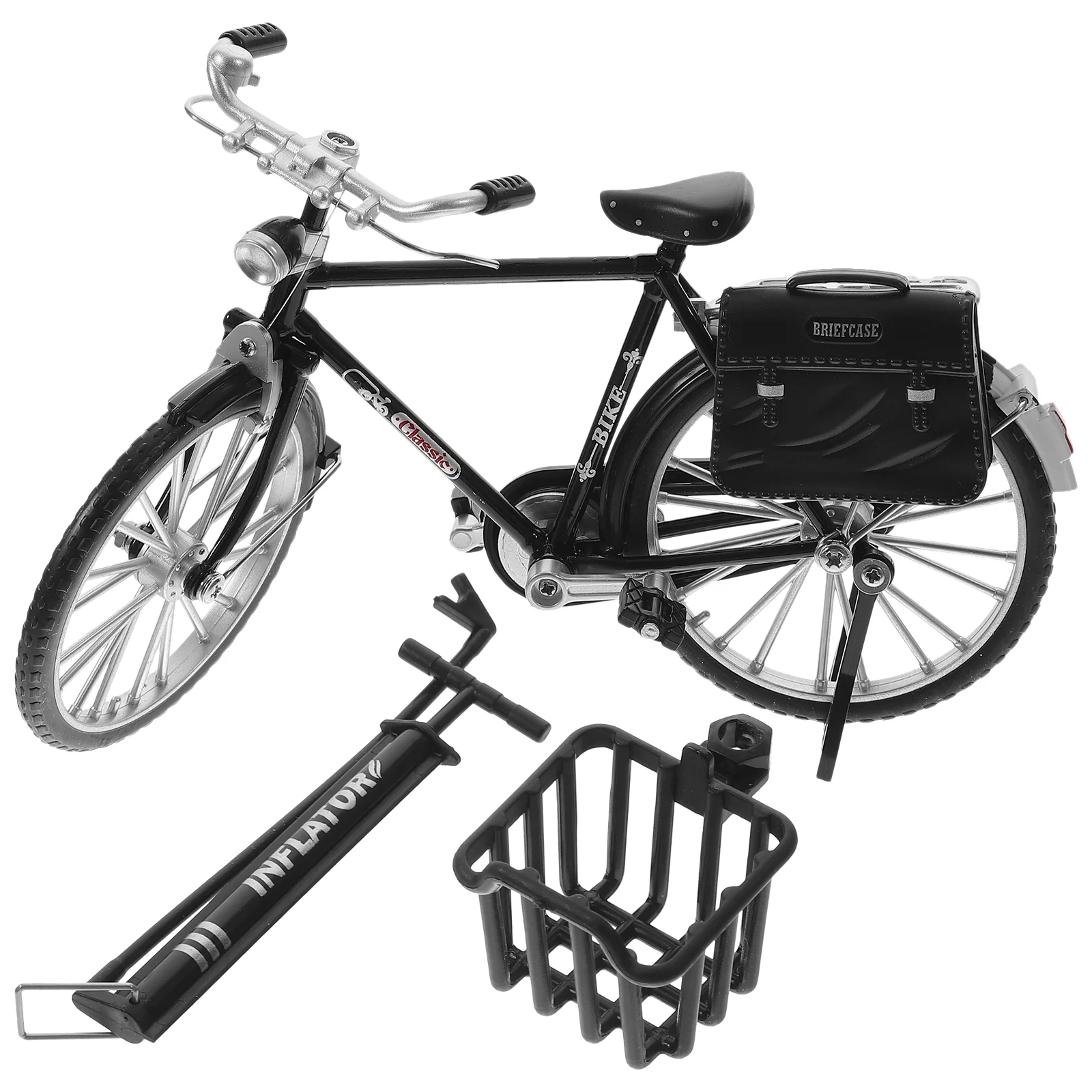 

Mini Tricycle Model DIY Bicycle Model Small Bike Ornament Tabletop Sculpture Lifelike Modeling Toy Miniature