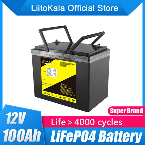 Lifepo4 12v 100ah battery with bms - купить недорого