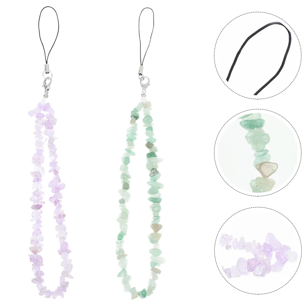 

Chain Lanyard Bead Wrist Strap Rope Mobile Beads Beaded Crystal Anti Case Cell Cellphone Lost Hanging Gemstone String Holder