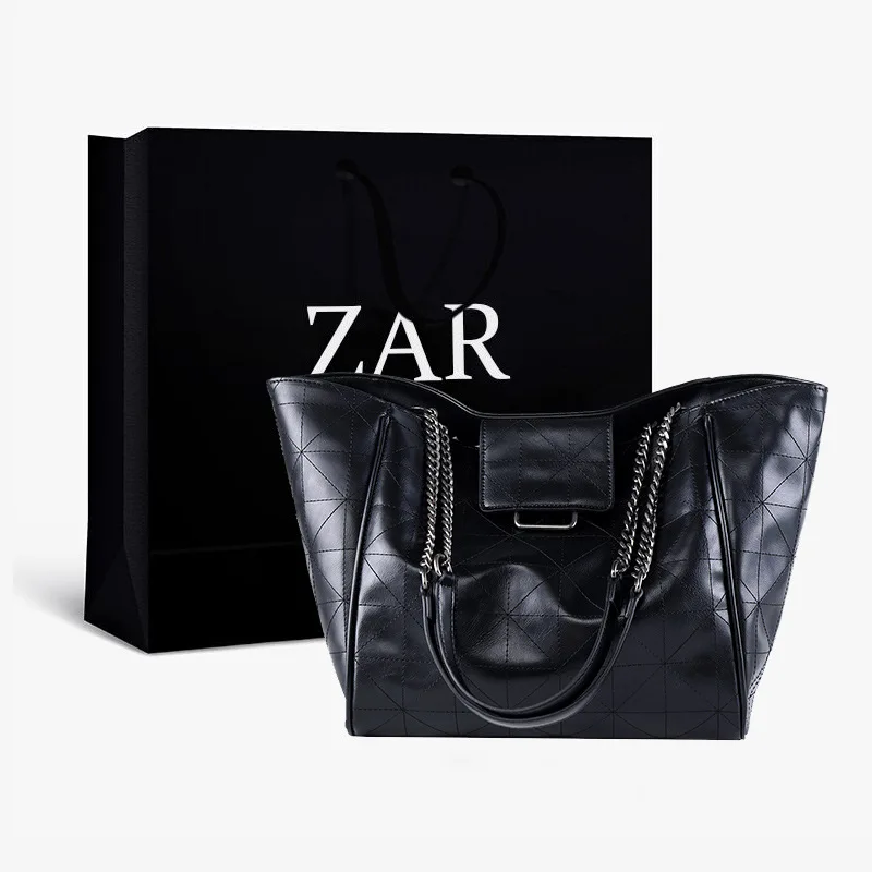 Female Portable Bag Shoulder Bag High Quality Pu Leather Quilted Bags Women's Bag Fashion Tote Bag Large Capacity Shoulder Bag