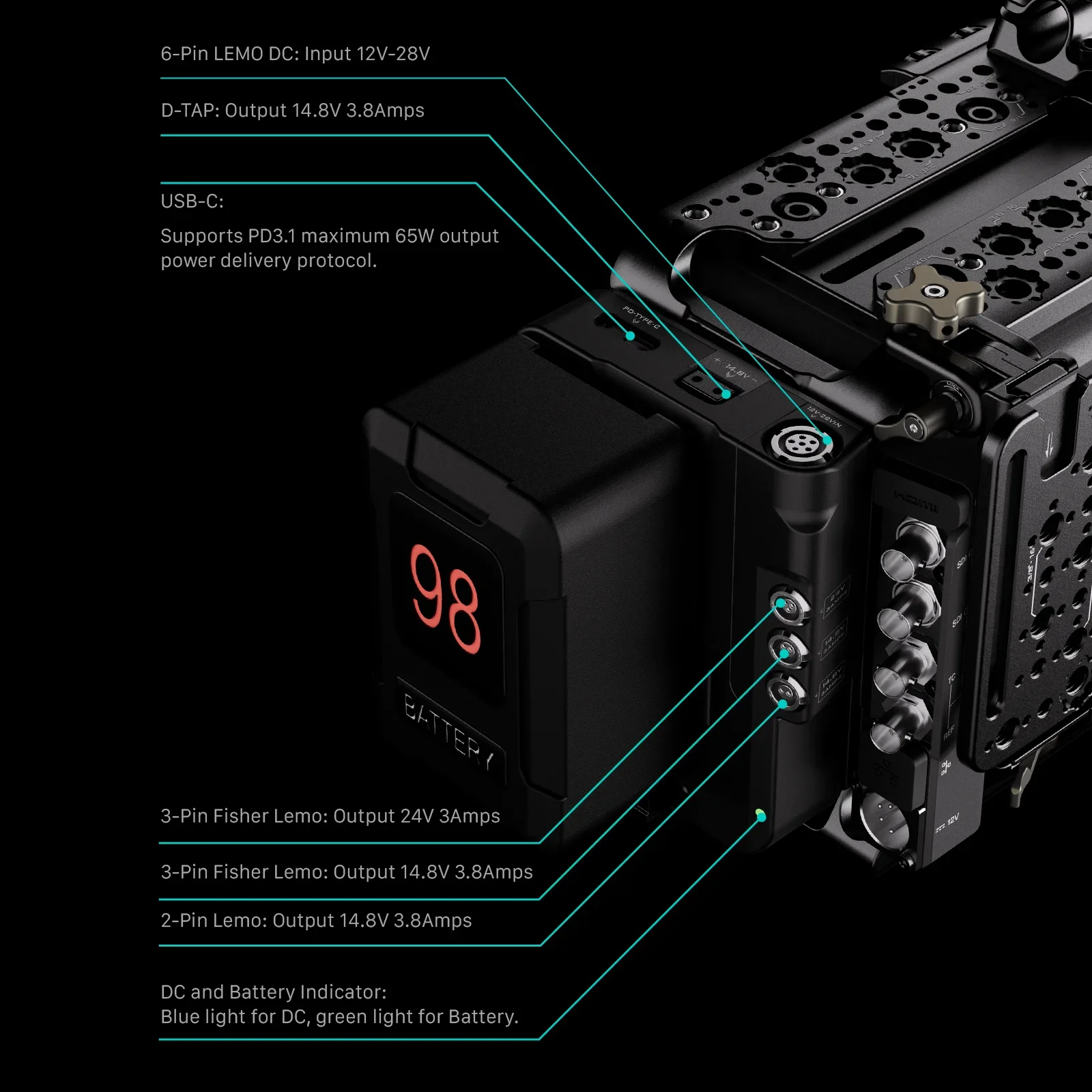 Аккумуляторная пластина TILTA ESR-T18-FCC для Sony CineAltaB Cage Advanced Kit