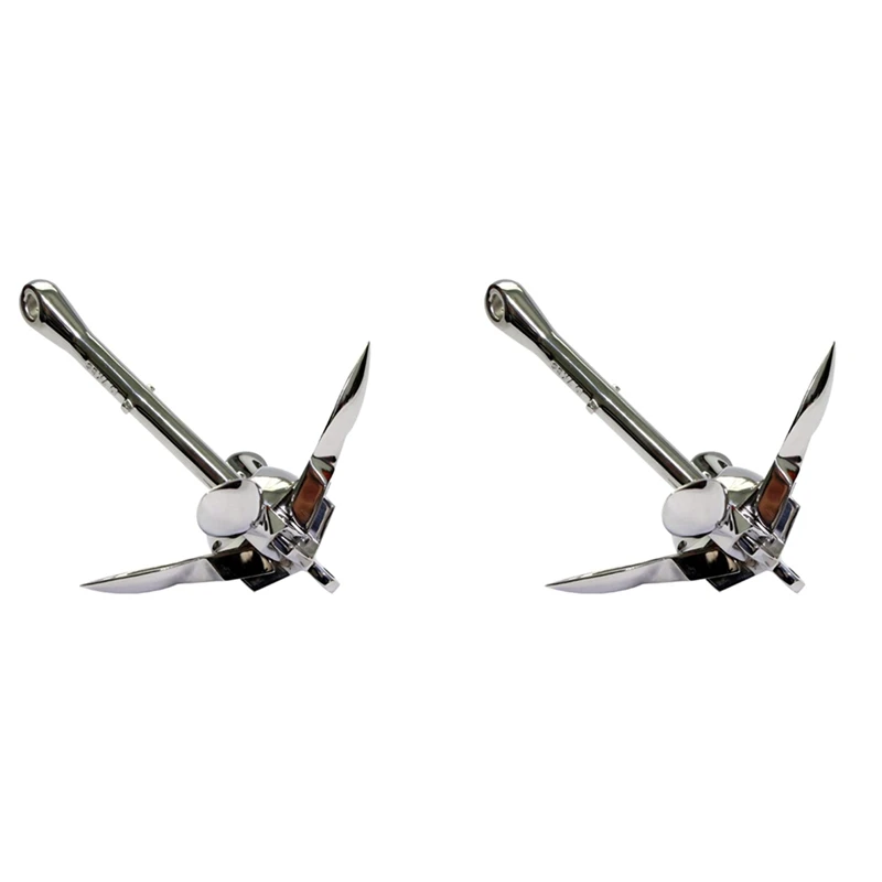 2X надувная лодка из нержавеющей стали 316 металлический якорь для лодки байдарки