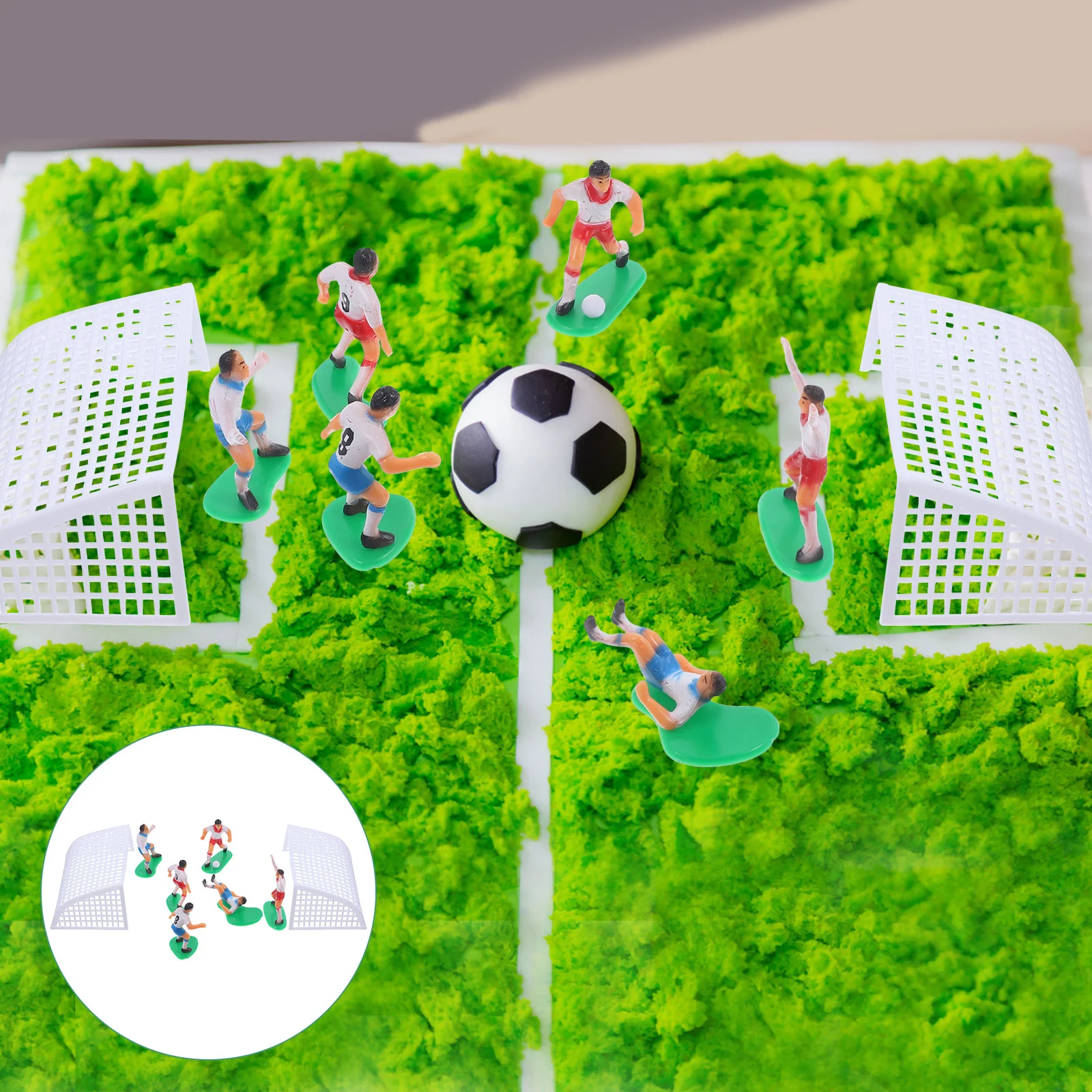 

Soccer Football Cake Decorations Birthday Cupcake Toppers Topper Kids Decoration Team Party Figurines Cakes Figures Figure Picks