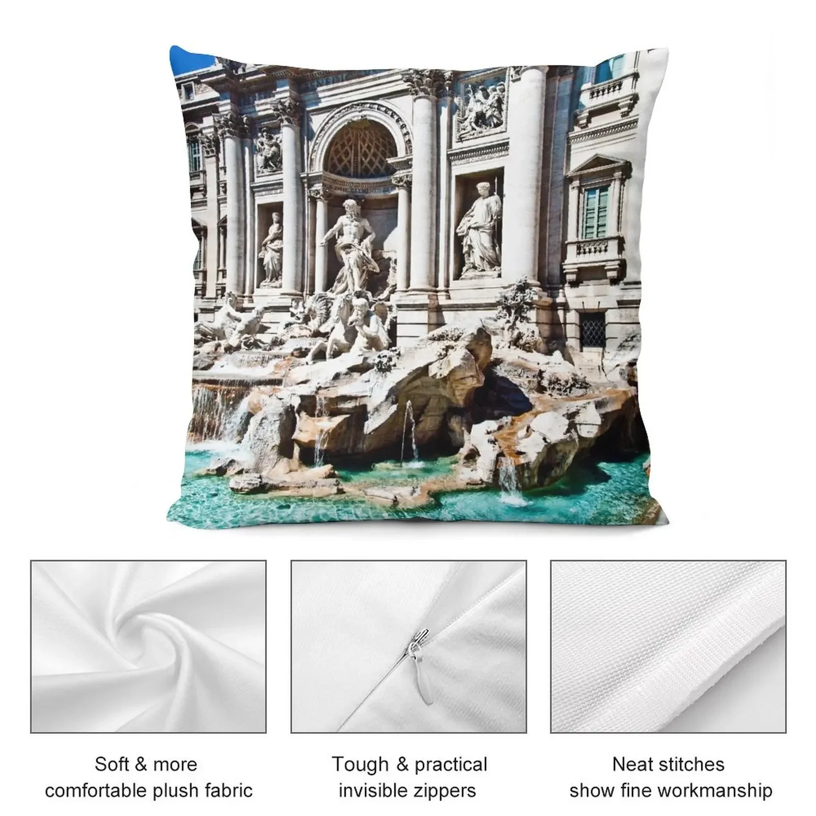 - TREVI FOUNTAIN Декоративная подушка для дивана декоративная наволочка чехол диванной
