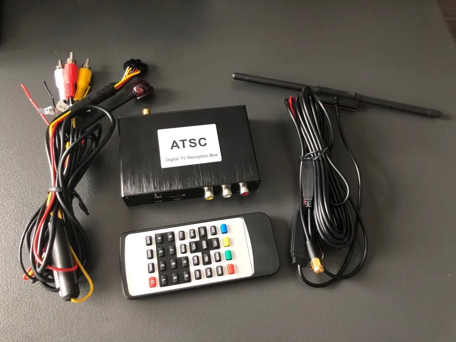 12V-24V Car ATSC North America Digital TV Receiver Box Full One Seg With Tuner Antenna