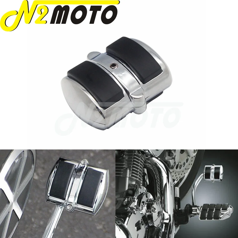 

Motorcycle Chrome Brake Pedal Pad Heel Shift Cover For Yamaha V-Star XVS 650 950 1100 1300 Custom Brake Shift Pedal Accessories