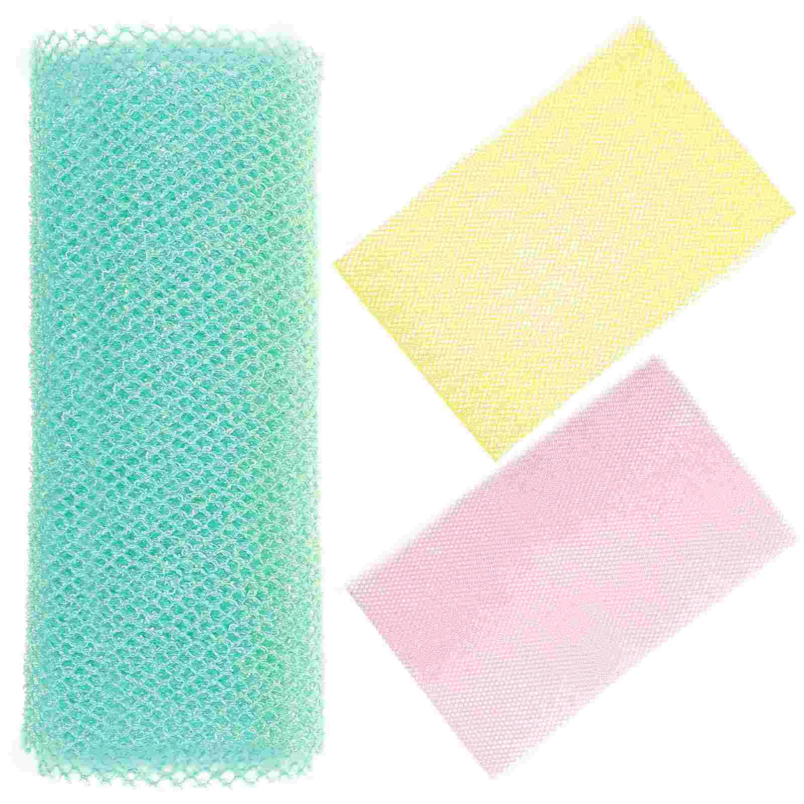 

3pcs African Bath Sponge Exfoliating Shower Body Scrubber Back Scrubber Shower Washing Nets