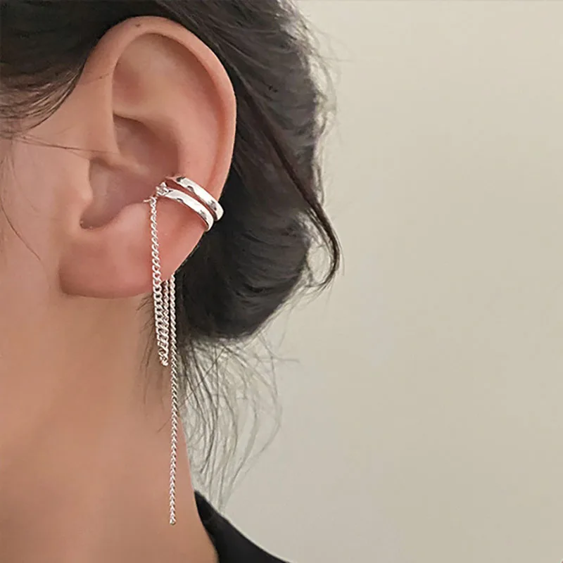 

Foxanry предотвращает аллергию ранние серьги для женщин и пар новые тренды серебряного цвета Панк кисточки геометрические ювелирные изделия в...