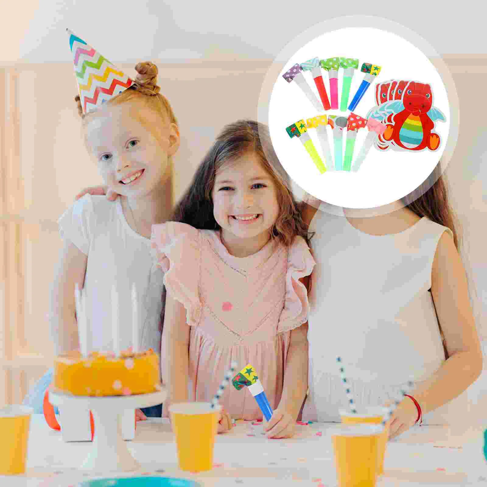 20 шт. мультяшный динозавр свистящий вечерние шумогенератор свистки музыкальные