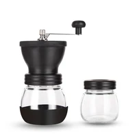 coffee grinder manual coffee bean grinder hand coffee mill stainless steel pepper nuts pill spice machine grinder with glass jar