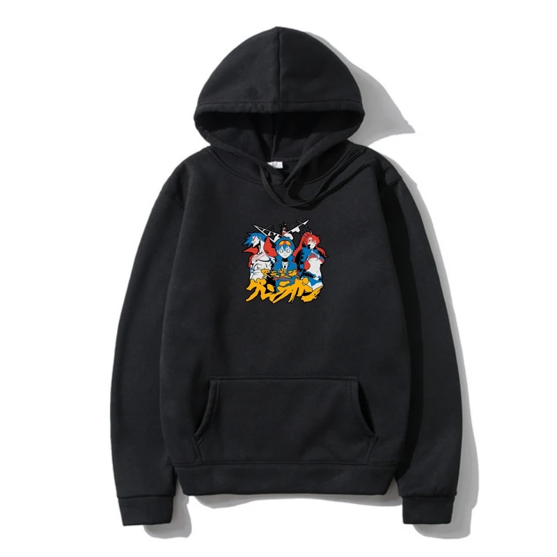 

Мужская забавная верхняя одежда модная Толстовка Gurren Lagann версия плаката женская верхняя одежда