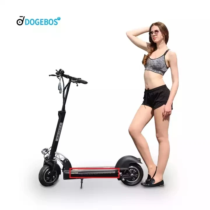 

Dogebos Electric Scooter 48v 15ah 40km/H with Seat Unisex Foldable 10 Inch EEC COC CE Kick Electric Step 35-70km