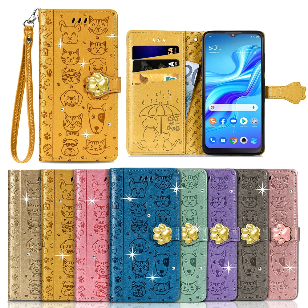 Кожаный флип-чехол для Infinix Note 12 2023 12i 2022 Pro Чехол телефона с изображением животных